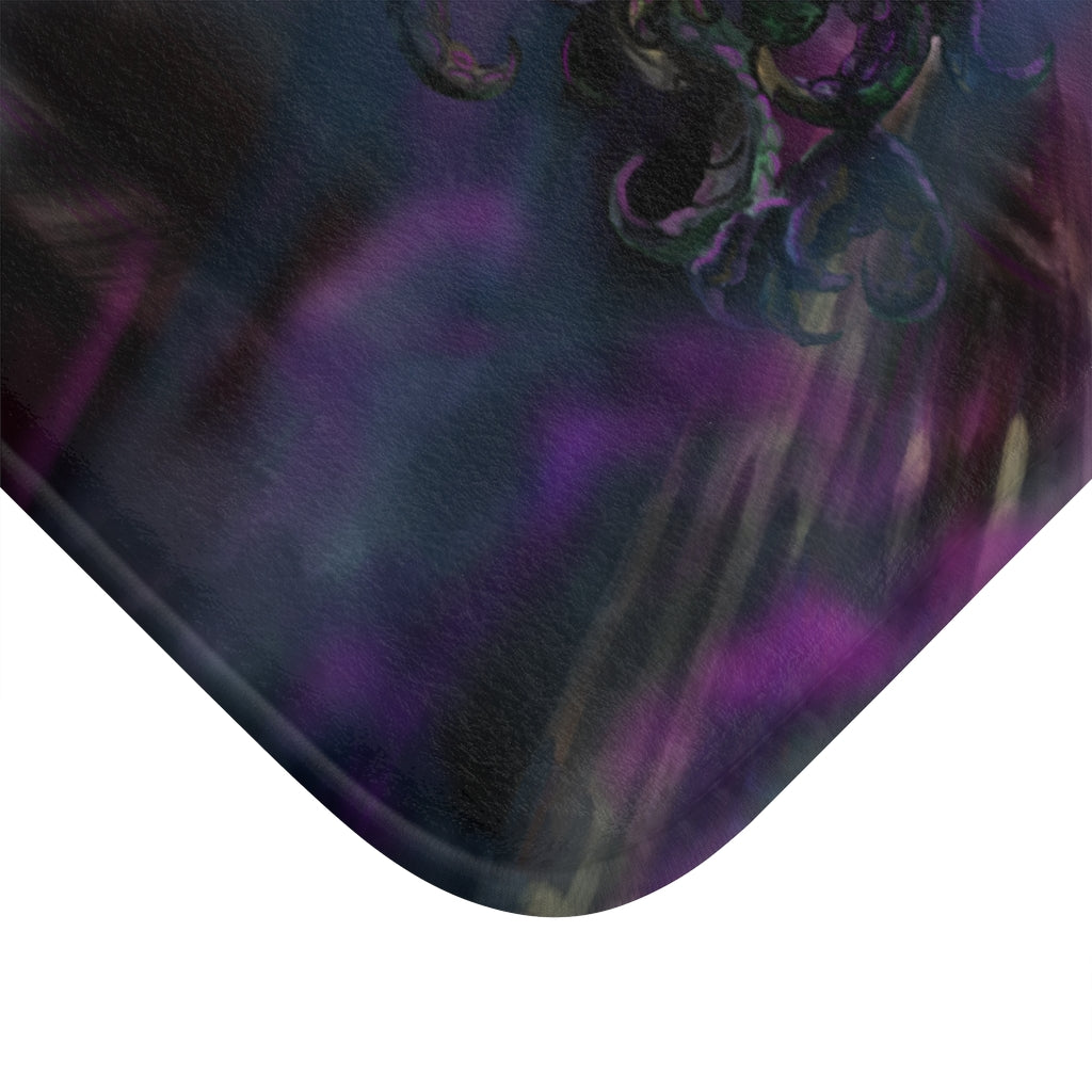 Lovecraft Punk Hound Bath Mat