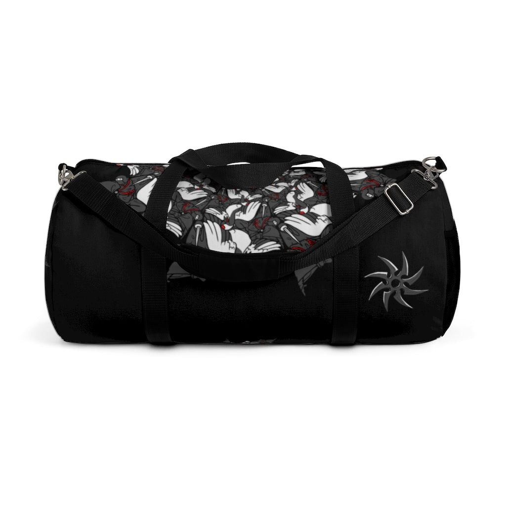 Ninja Crane Shuriken Tessellation Pattern Duffel Bag