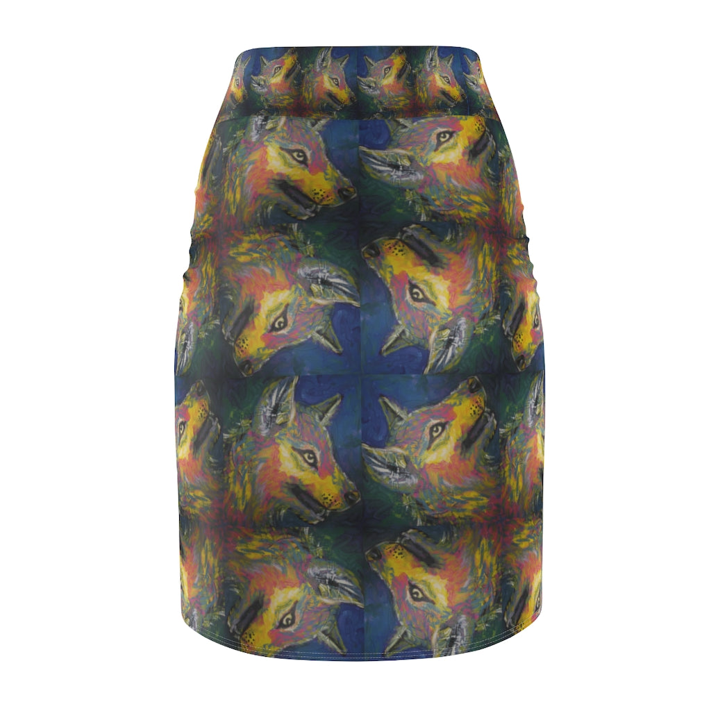 Spring Lupin Pencil Skirt