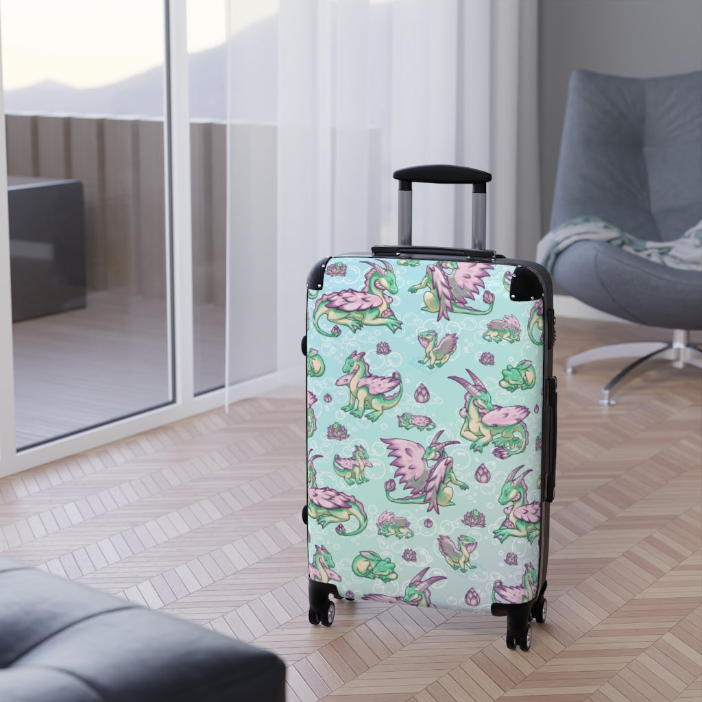 Lolipond Pond Dragon Suitcase Carry On Luggage | Cute Dragon Original Creature