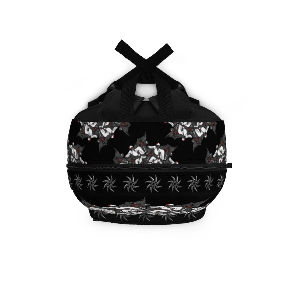 Ninja Crane Shuriken Tessellation Pattern Backpack