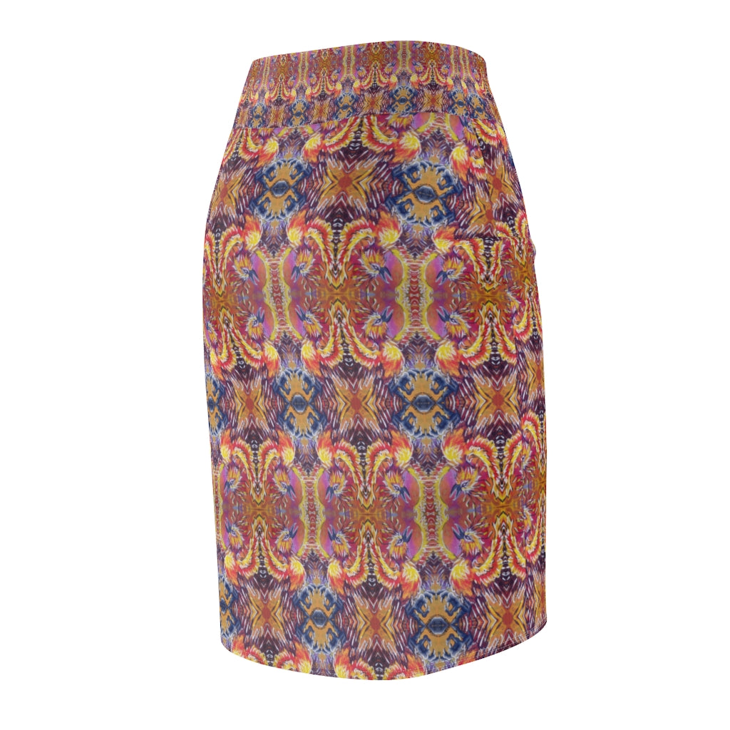 Phoenix Flight Pencil Skirt