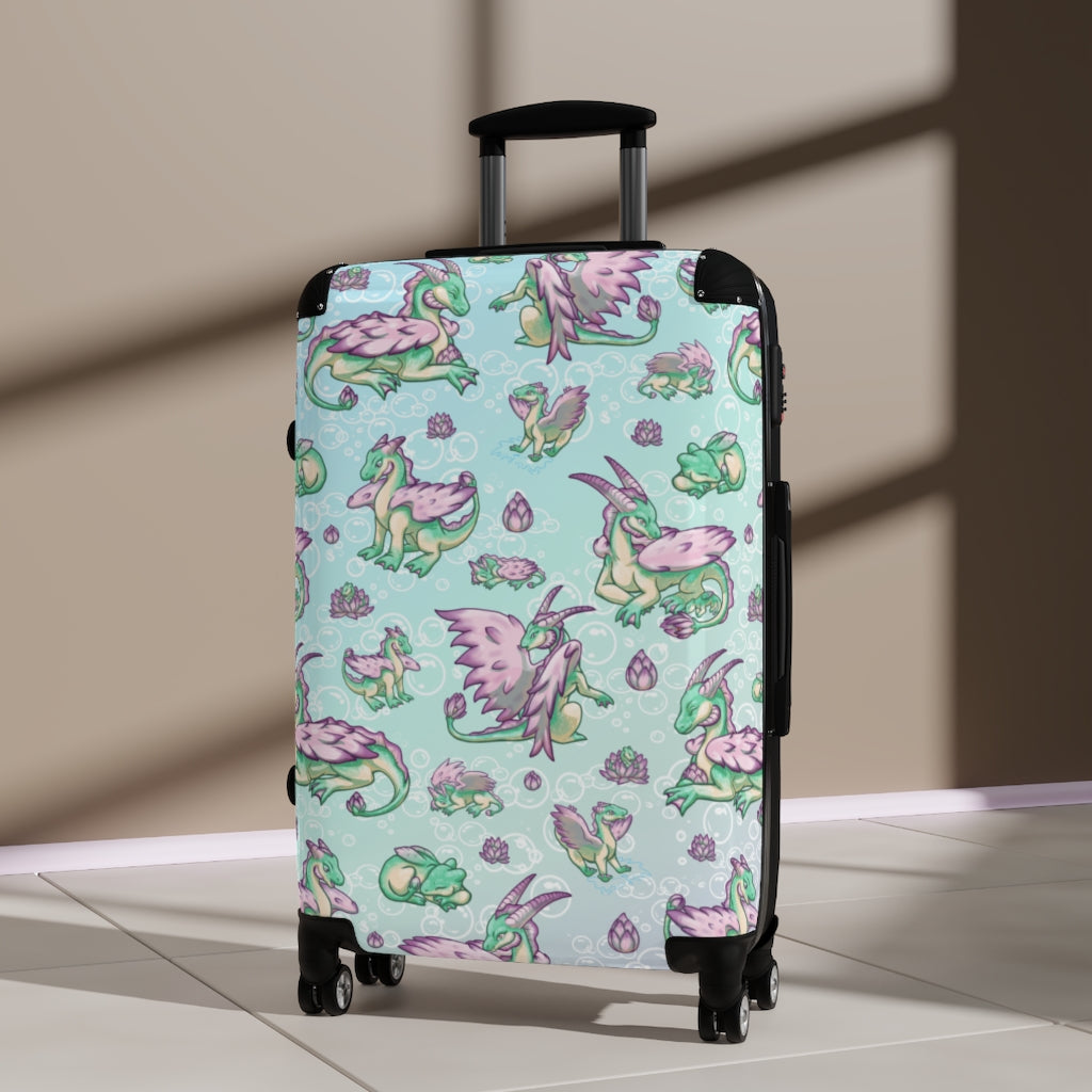 Lolipond Pond Dragon Suitcase Carry On Luggage | Cute Dragon Original Creature