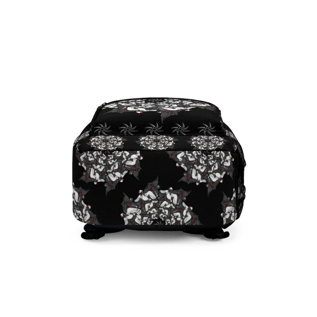 Ninja Crane Shuriken Tessellation Pattern Backpack