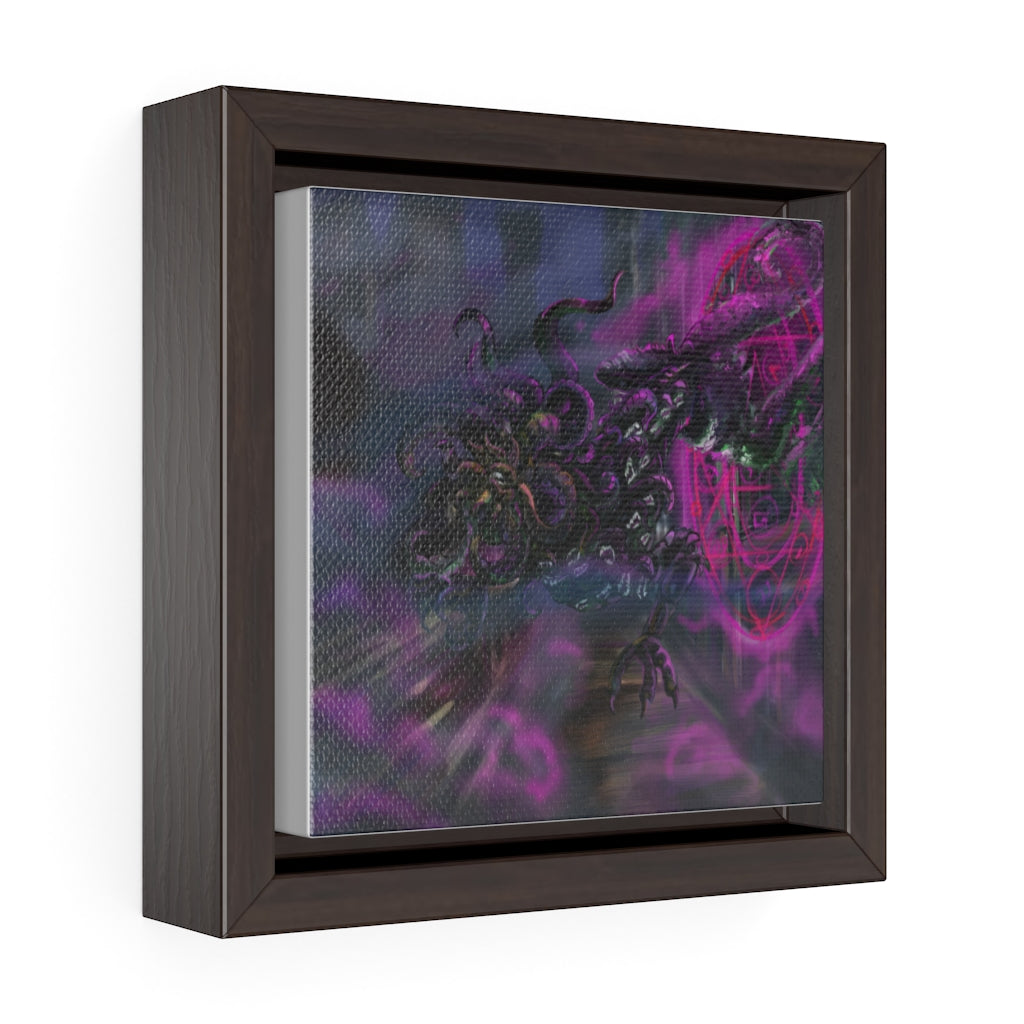 Lovecraft Punk Hound Framed Premium Gallery Wrap Canvas