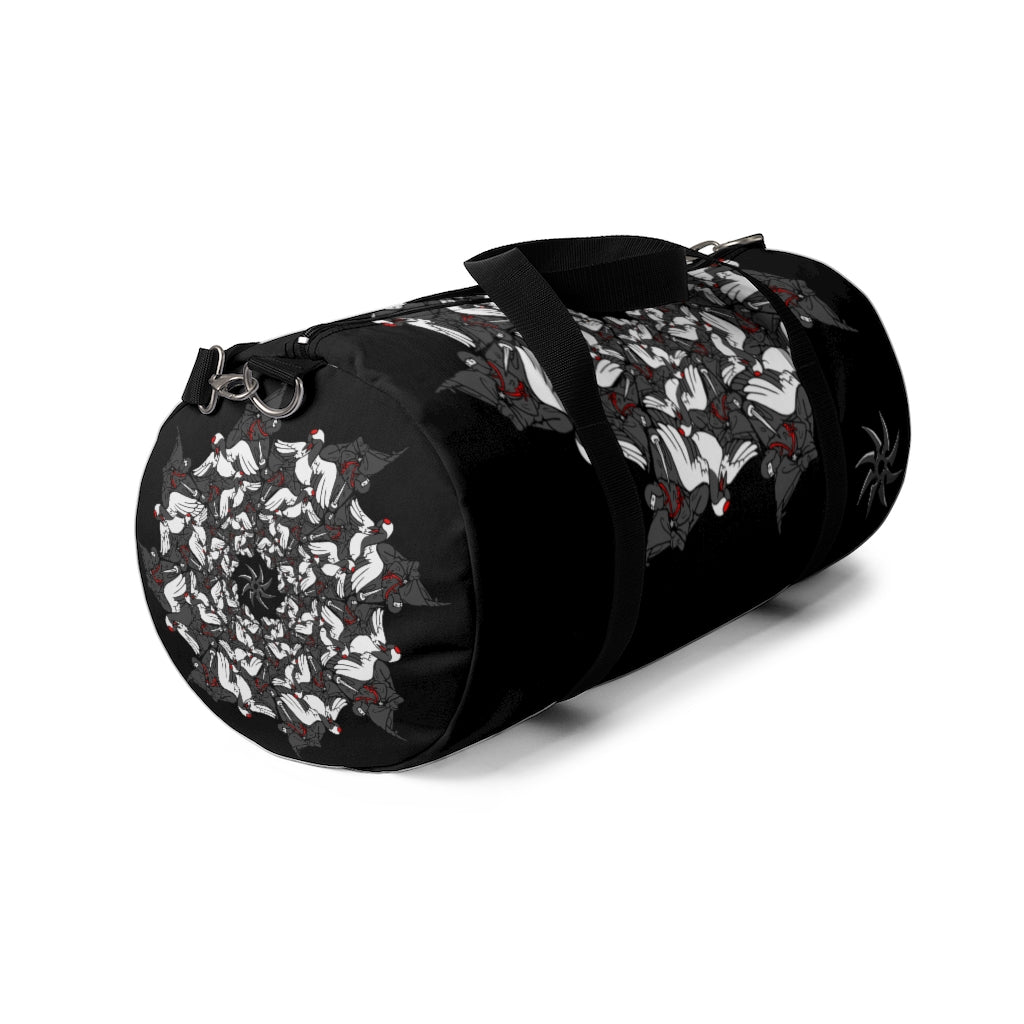 Ninja Crane Shuriken Tessellation Pattern Duffel Bag