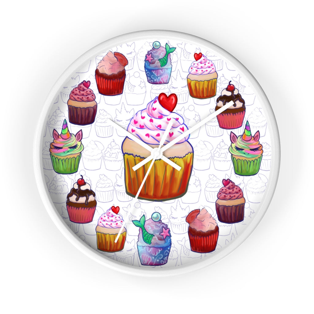 Fancy Sweetest Cupcake Wall Clock
