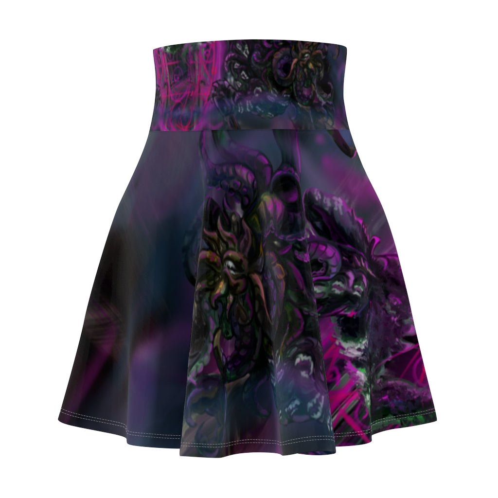 Lovecraft Punk Hound Skater Skirt