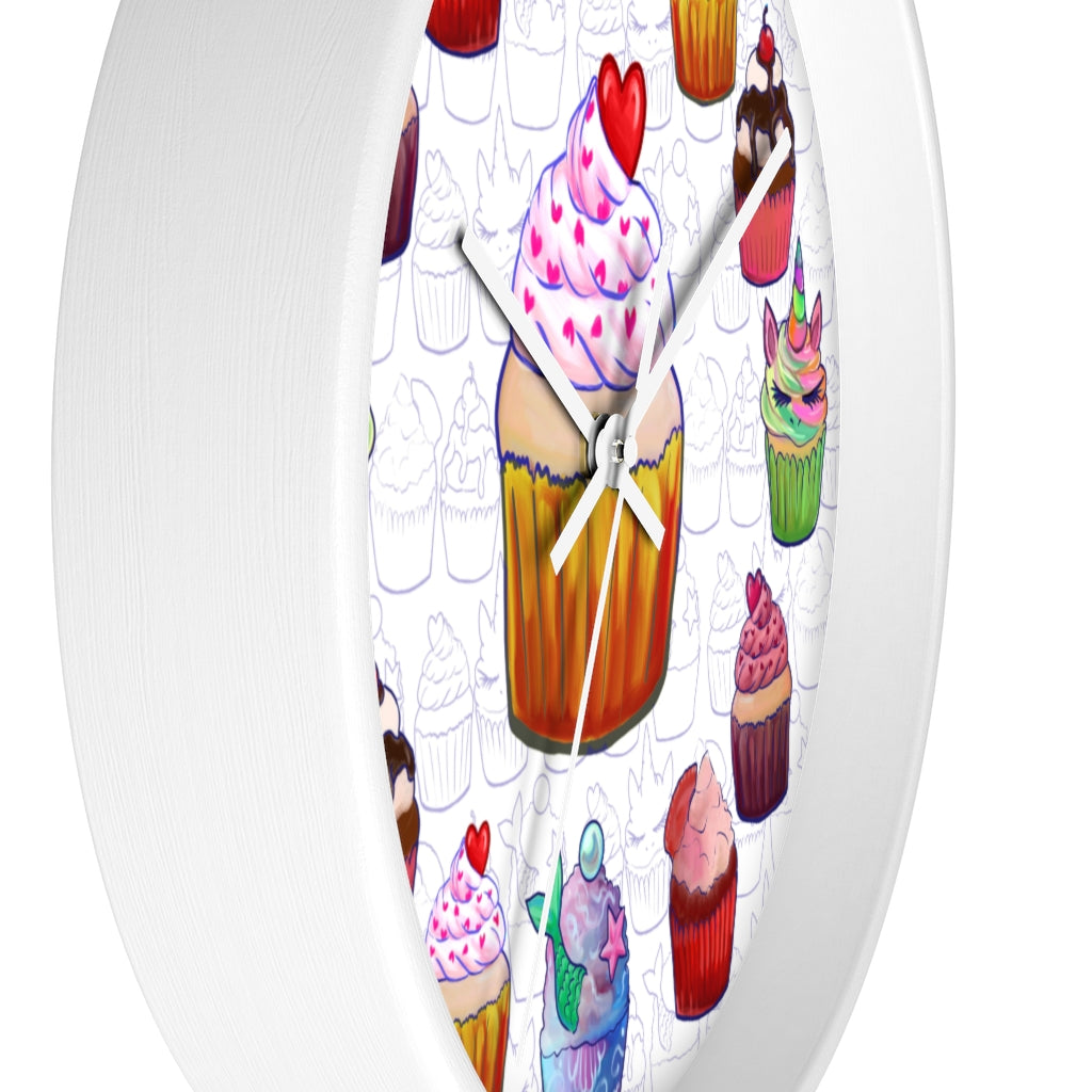 Fancy Sweetest Cupcake Wall Clock