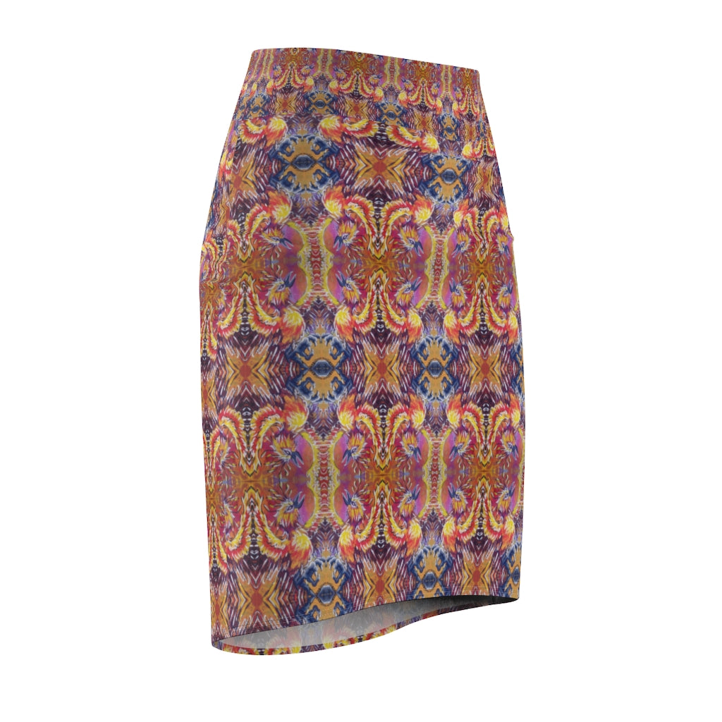 Phoenix Flight Pencil Skirt