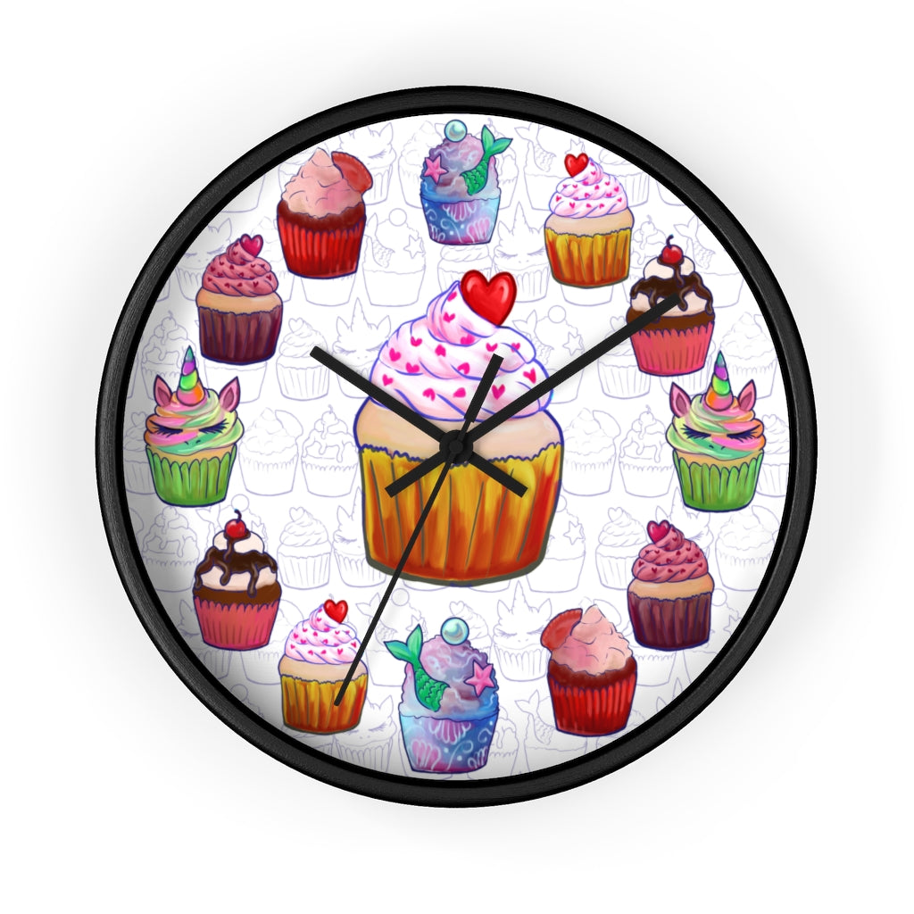 Fancy Sweetest Cupcake Wall Clock
