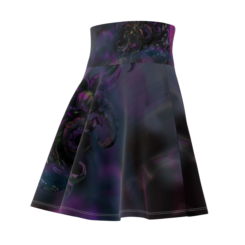 Lovecraft Punk Hound Skater Skirt