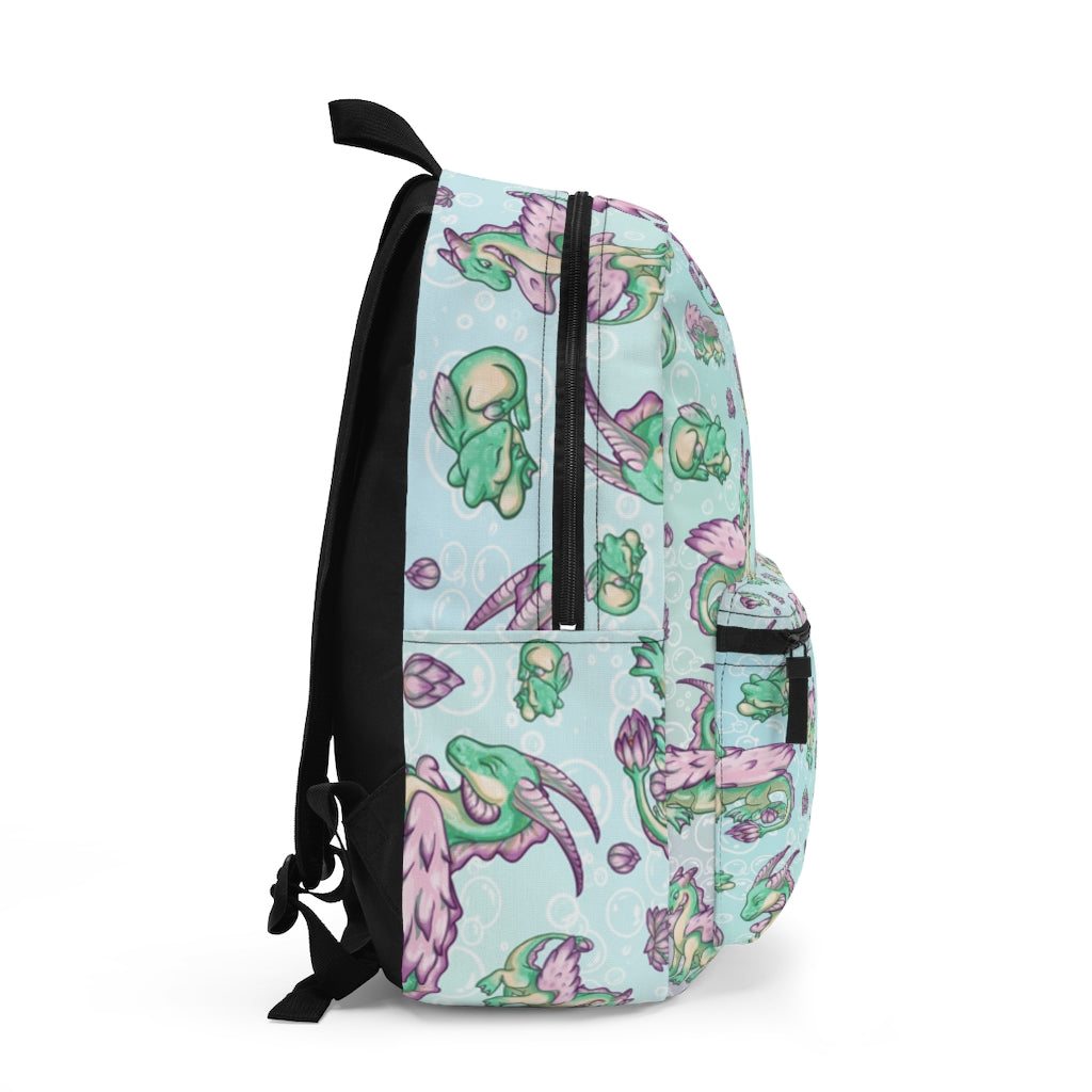 Personalized Lolipond Pastel Rainbow Bubbles Backpack