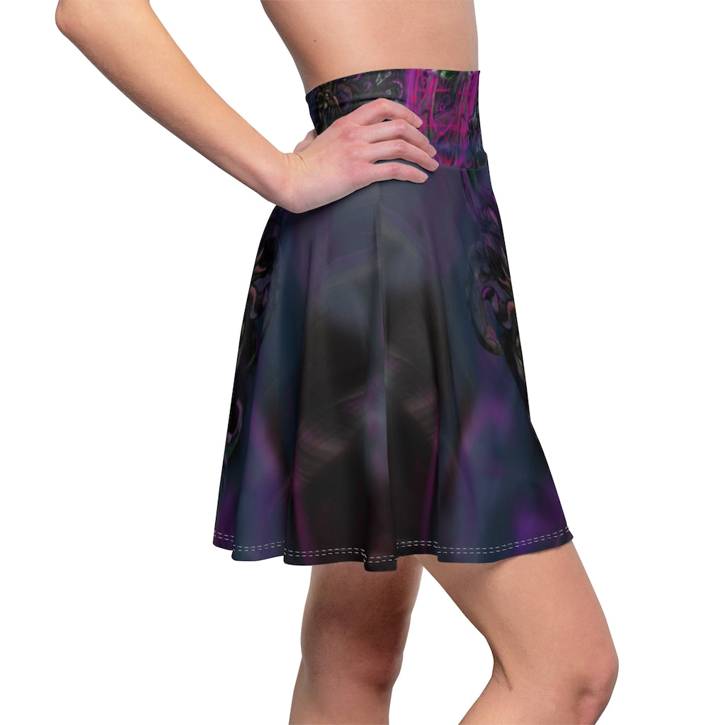 Lovecraft Punk Hound Skater Skirt
