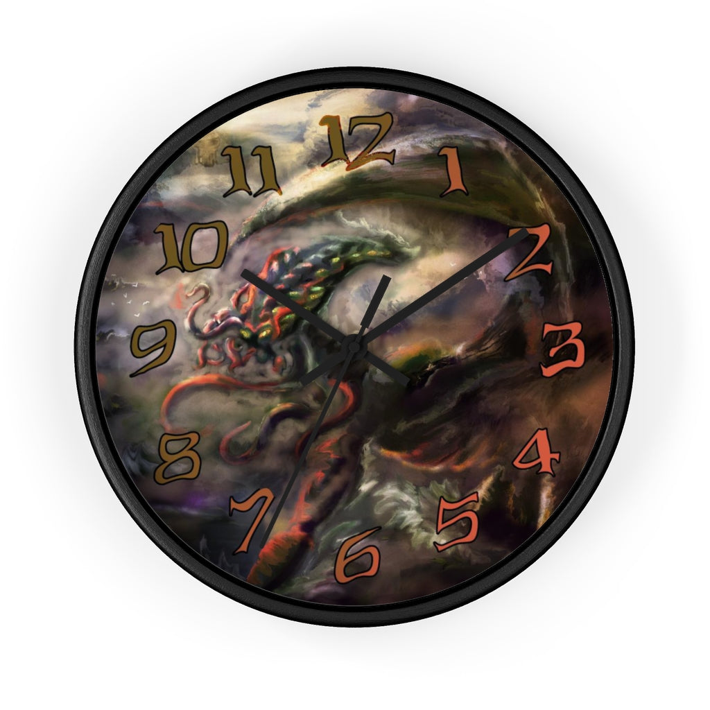 Lovecraft inspired Wall Clock | Cthulhu | Punk | Dark Horror | Eldritch | Cornerhound | Alien | Monster |