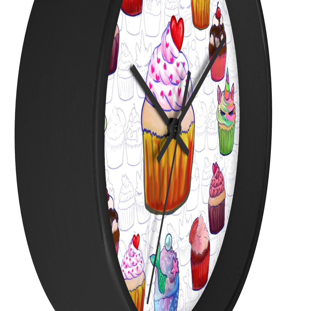 Fancy Sweetest Cupcake Wall Clock
