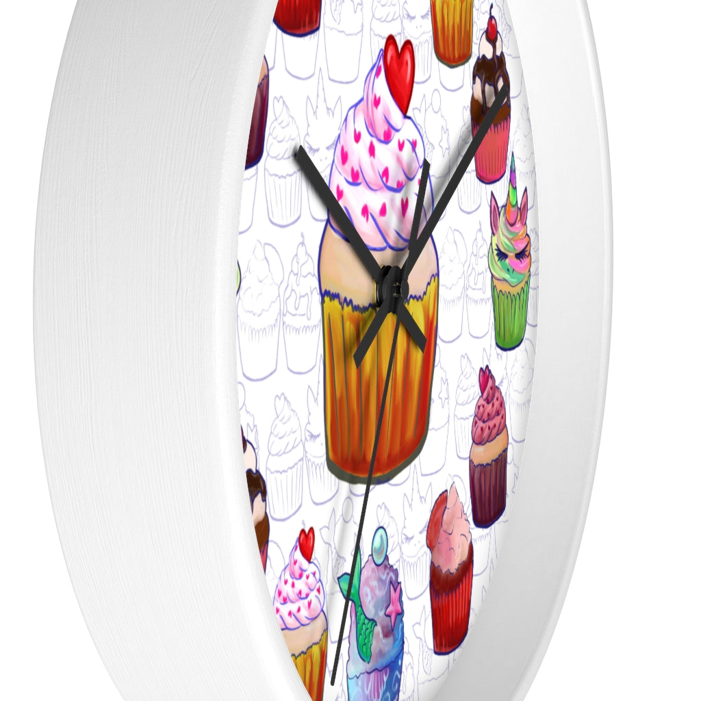 Fancy Sweetest Cupcake Wall Clock