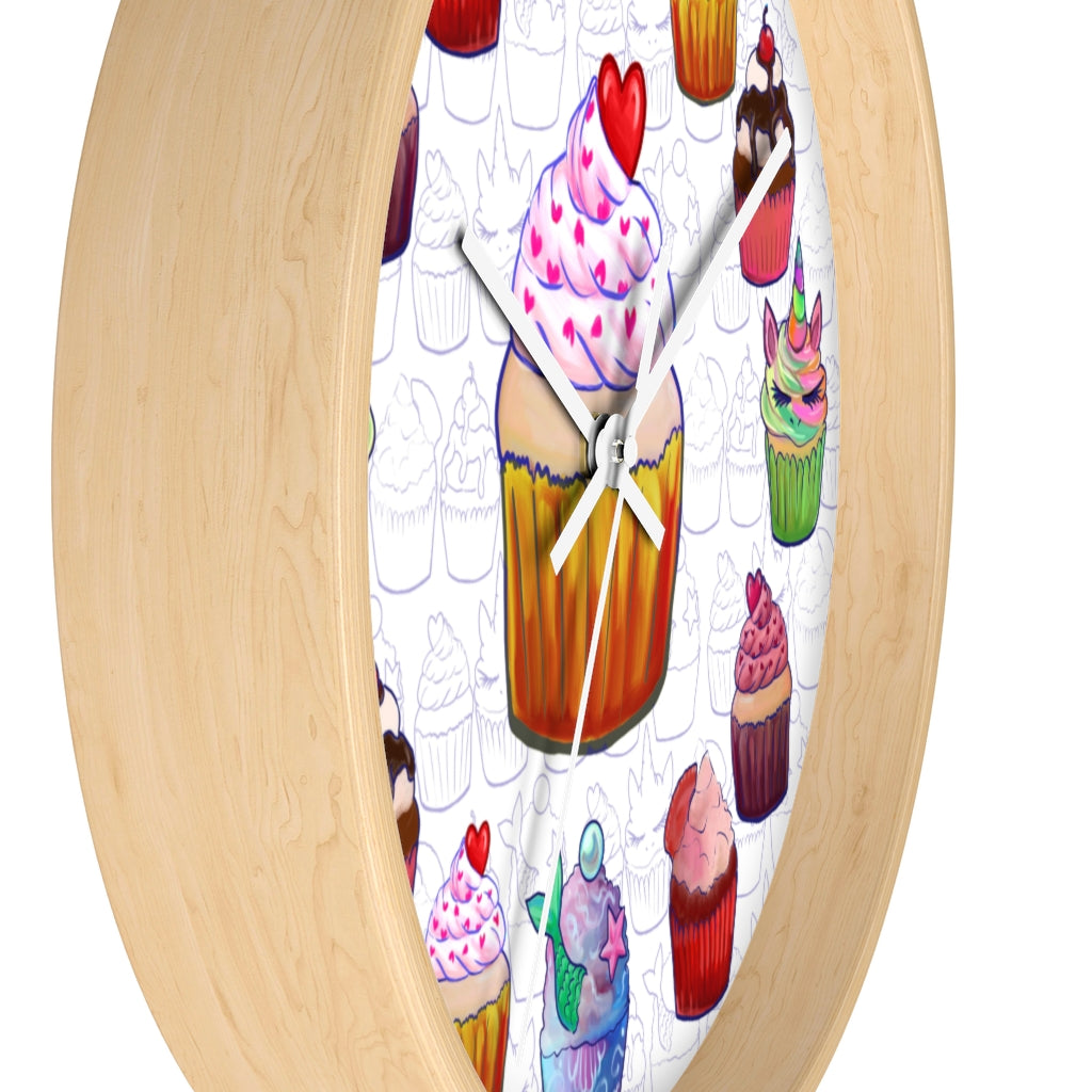 Fancy Sweetest Cupcake Wall Clock