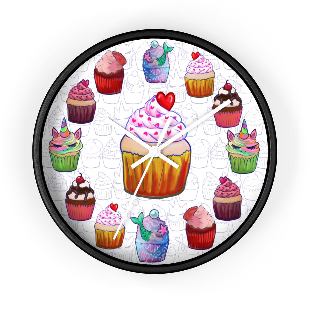 Fancy Sweetest Cupcake Wall Clock