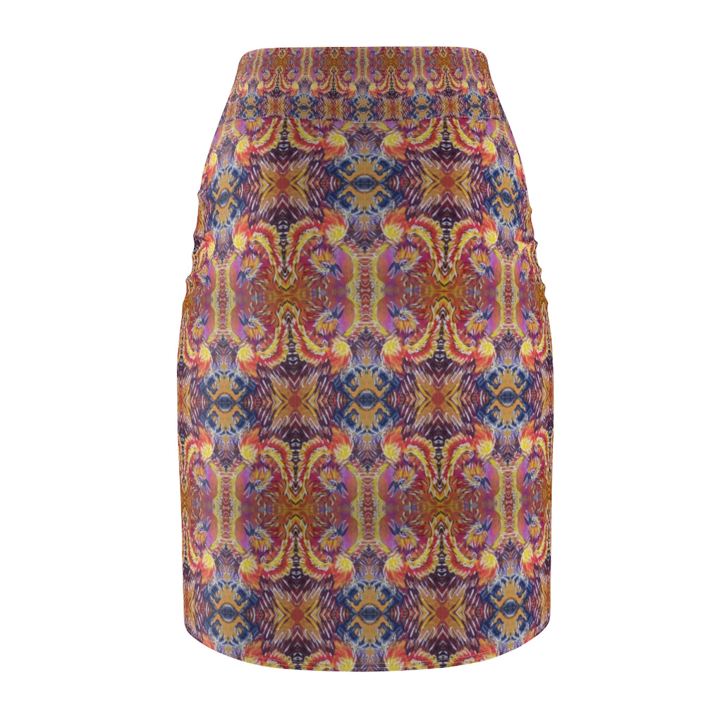 Phoenix Flight Pencil Skirt