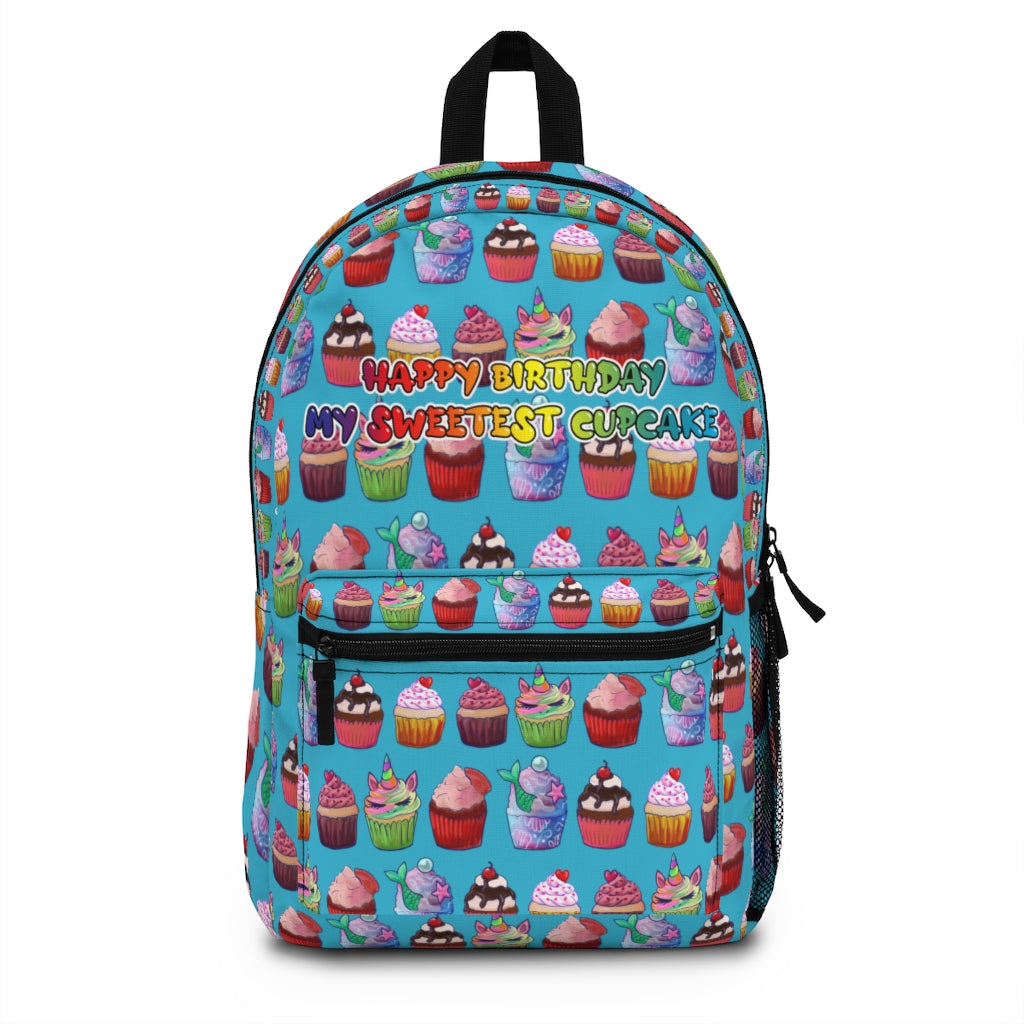 Happy Birthday My Sweetest Cupcake Backpack