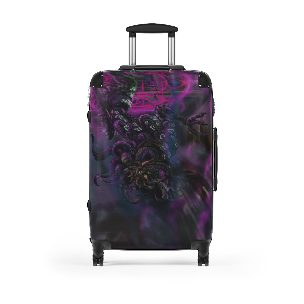 Lovecraft inspired Cthulhu Hound Suitcase Carry On Luggage | Cthulhu | Punk | Dark Horror | Eldritch | Cornerhound | Alien | Monster |