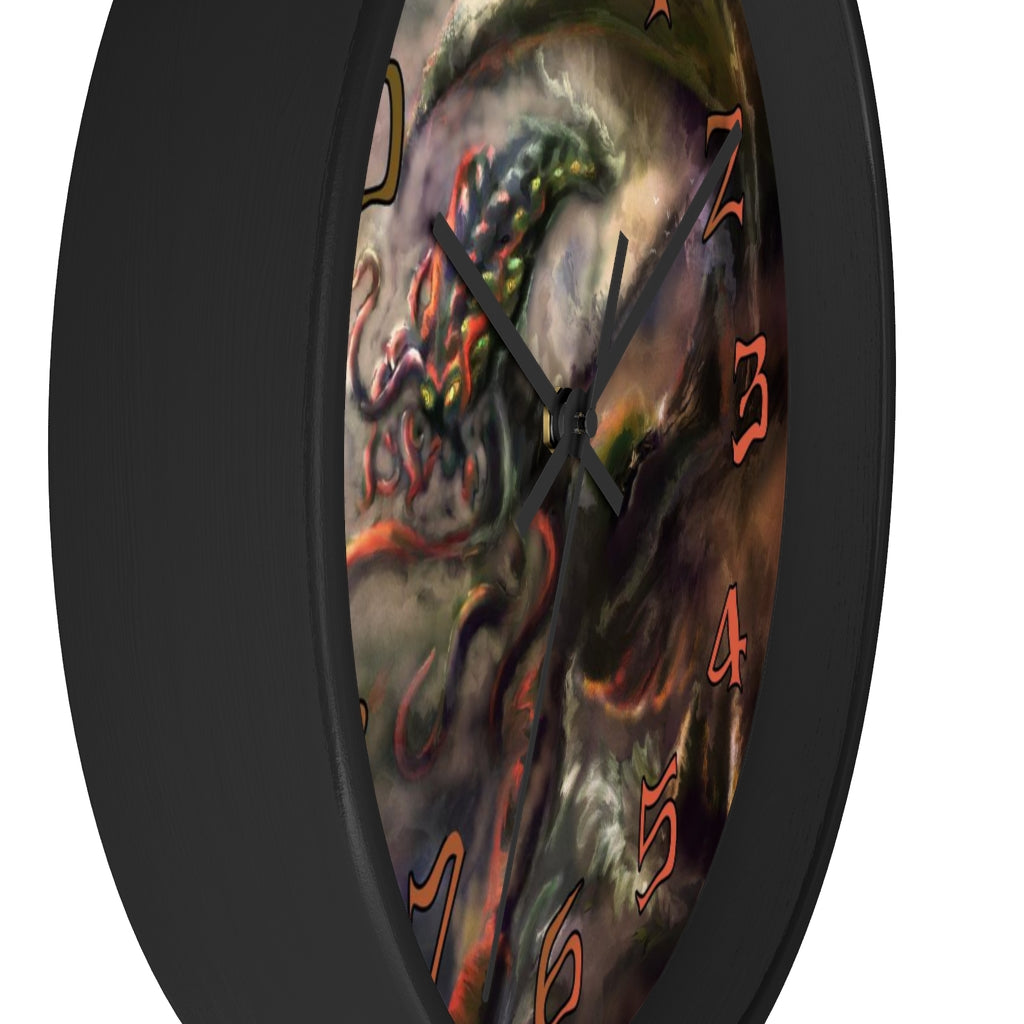 Lovecraft inspired Wall Clock | Cthulhu | Punk | Dark Horror | Eldritch | Cornerhound | Alien | Monster |