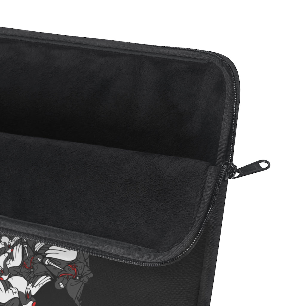 Ninja Crane Shuriken Tessellation Pattern Laptop Tablet Sleeve