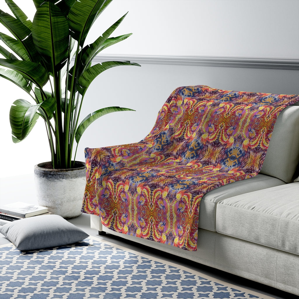 Phoenix Flight Velveteen Plush Blanket