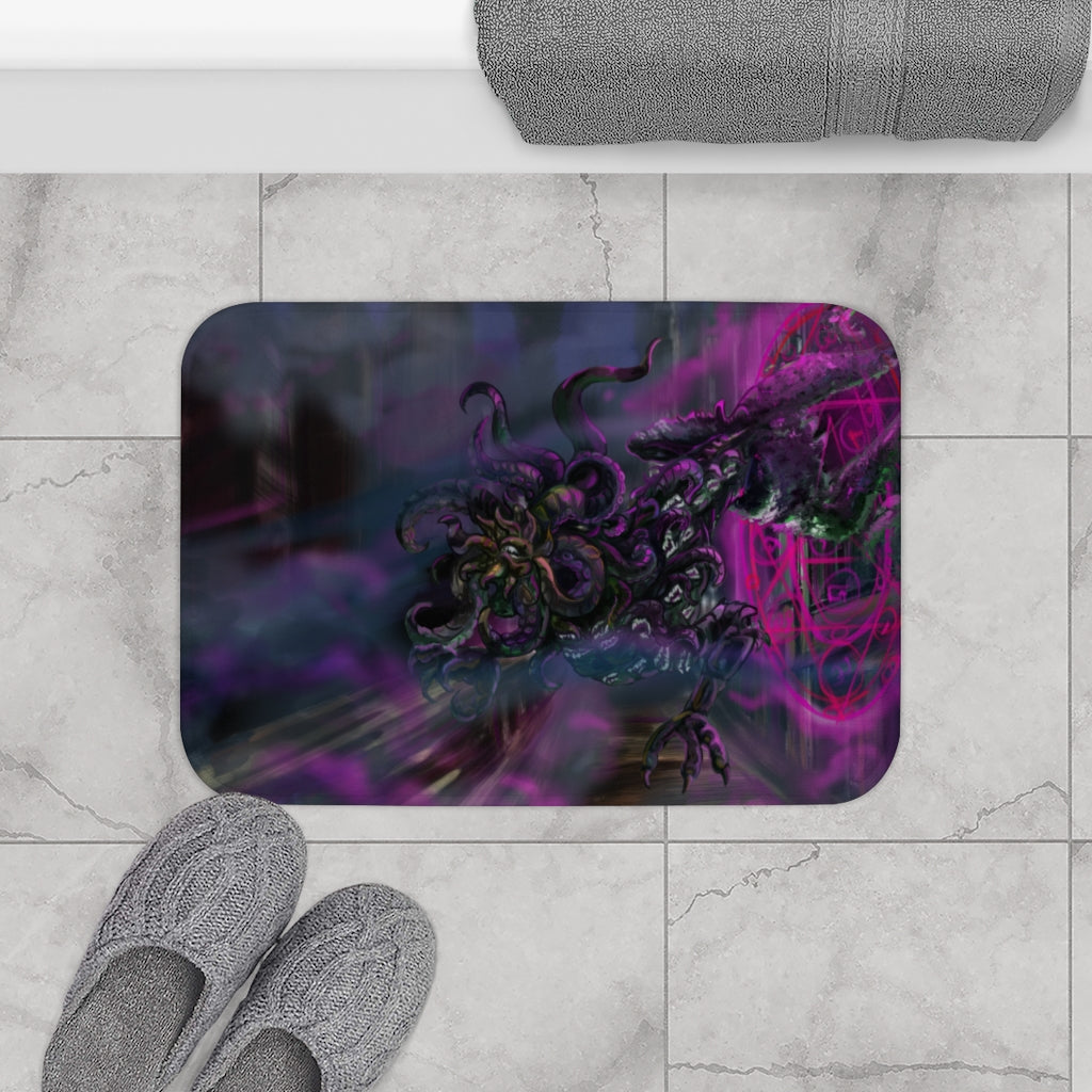 Lovecraft Punk Hound Bath Mat