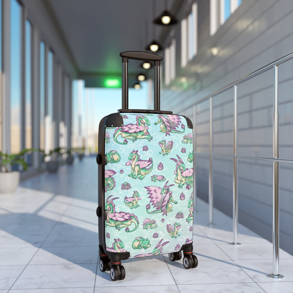 Lolipond Pond Dragon Suitcase Carry On Luggage | Cute Dragon Original Creature