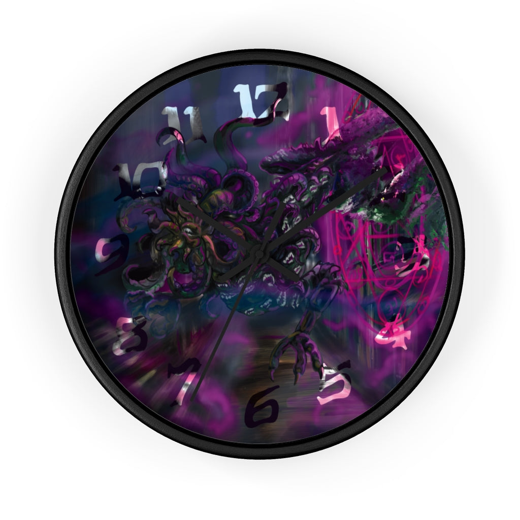 Lovecraft inspired Cthulhu Hound Wall Clock | Punk | Dark Horror | Eldritch | Cornerhound | Hounds of Tindalos | Alien | Monster |