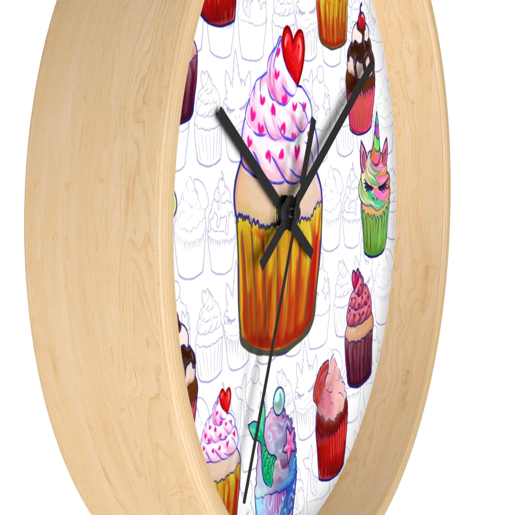 Fancy Sweetest Cupcake Wall Clock