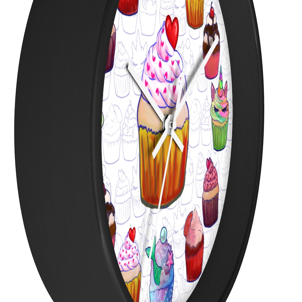 Fancy Sweetest Cupcake Wall Clock