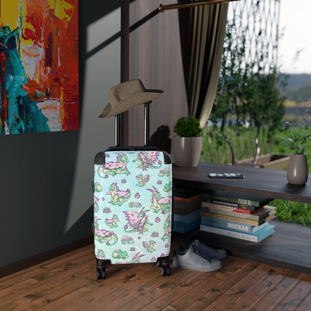 Lolipond Pond Dragon Suitcase Carry On Luggage | Cute Dragon Original Creature