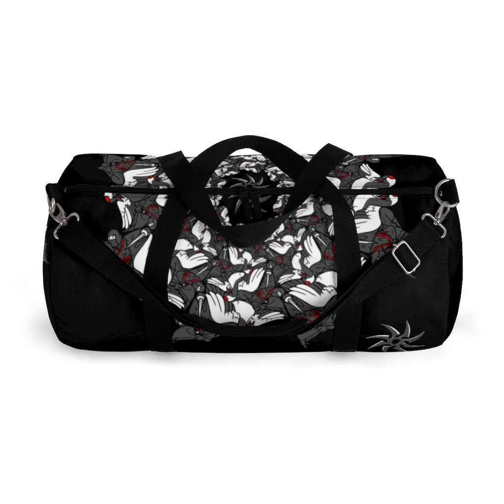 Ninja Crane Shuriken Tessellation Pattern Duffel Bag