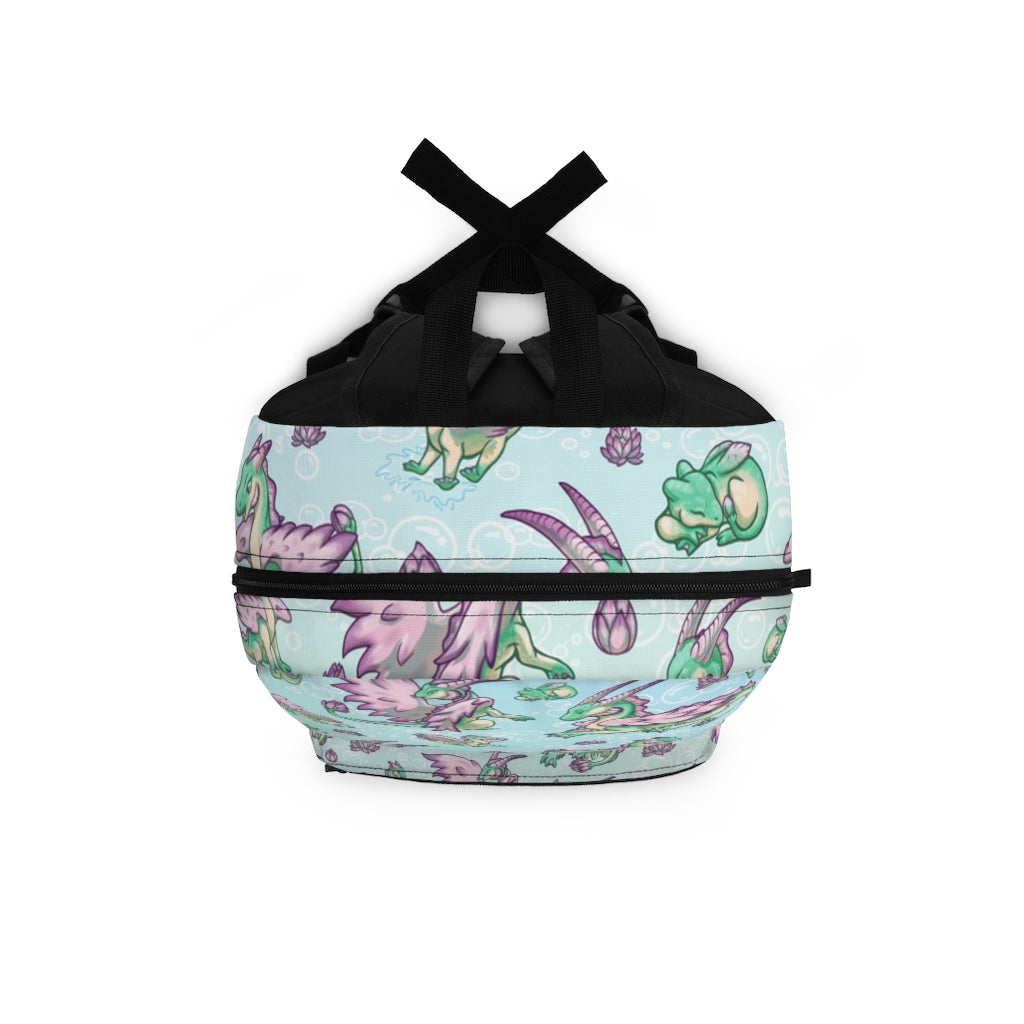 Personalized Lolipond Pastel Rainbow Bubbles Backpack