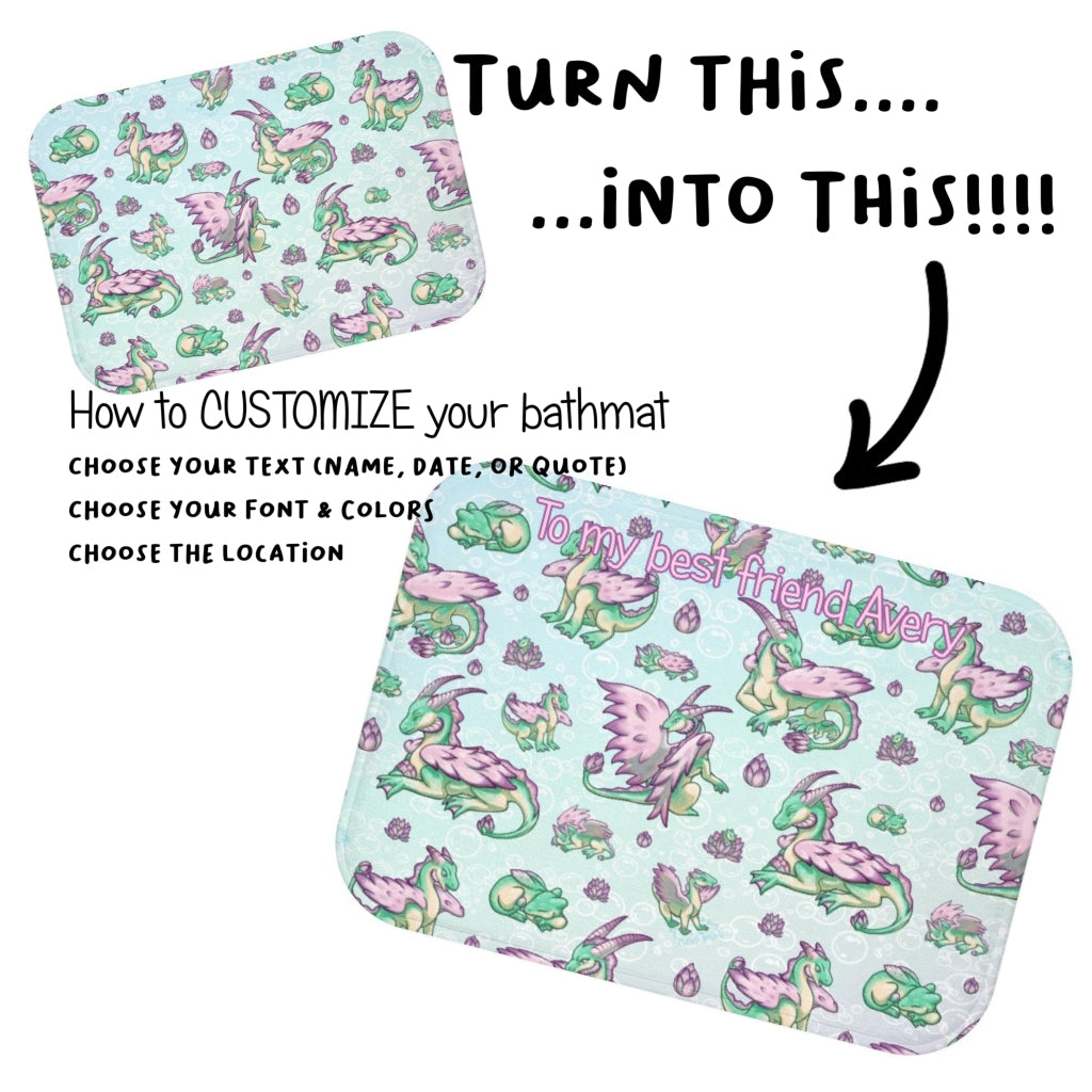 Lolipond Pastel Rainbow Bubble Bath Mat