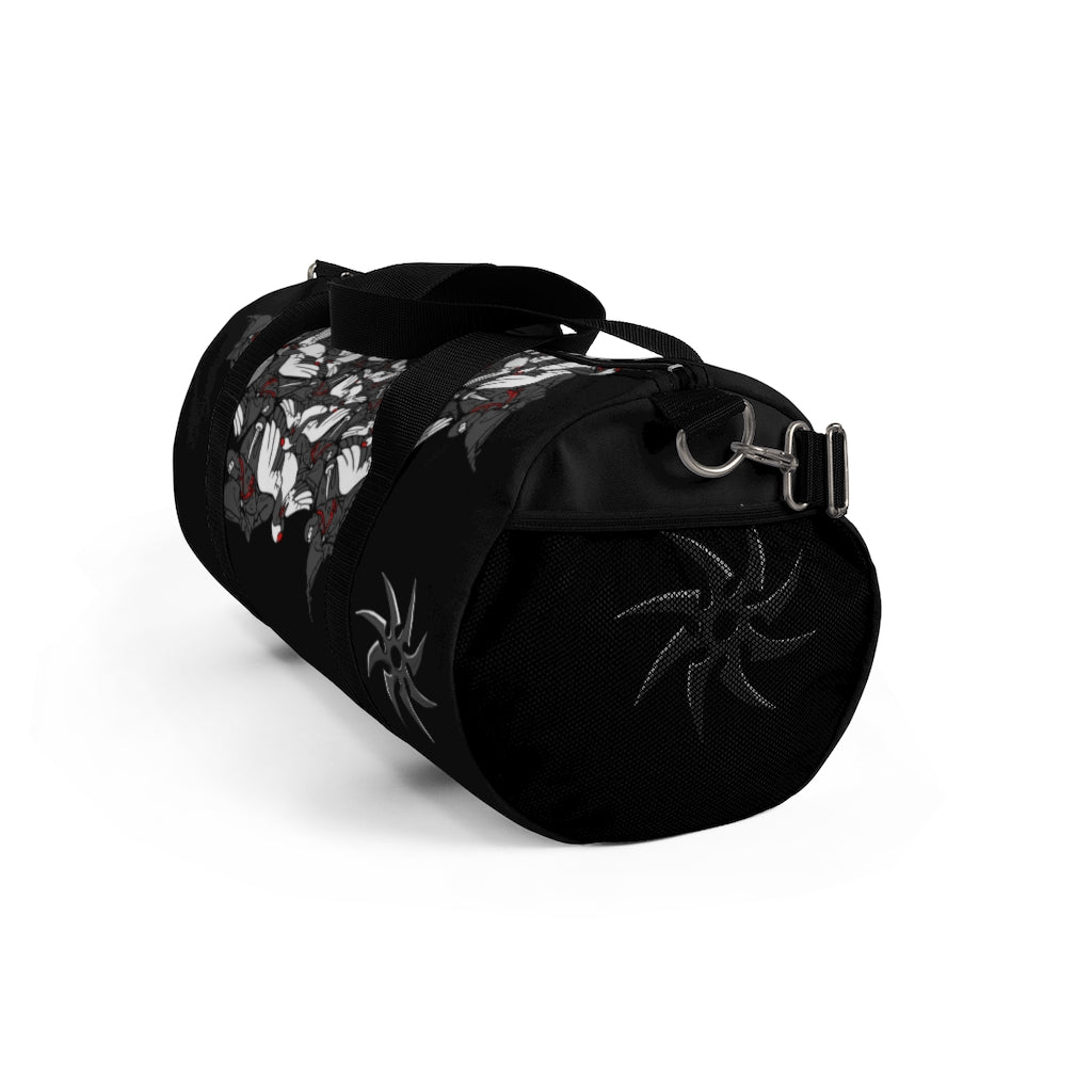 Ninja Crane Shuriken Tessellation Pattern Duffel Bag