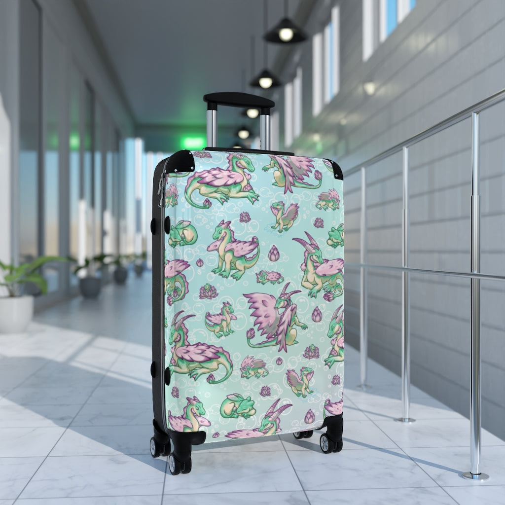 Lolipond Pond Dragon Suitcase Carry On Luggage | Cute Dragon Original Creature