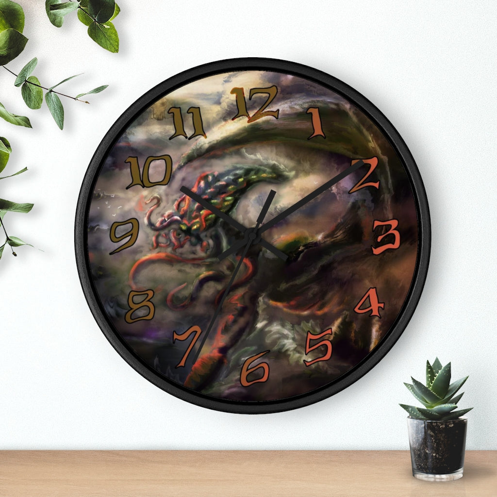 Lovecraft inspired Wall Clock | Cthulhu | Punk | Dark Horror | Eldritch | Cornerhound | Alien | Monster |