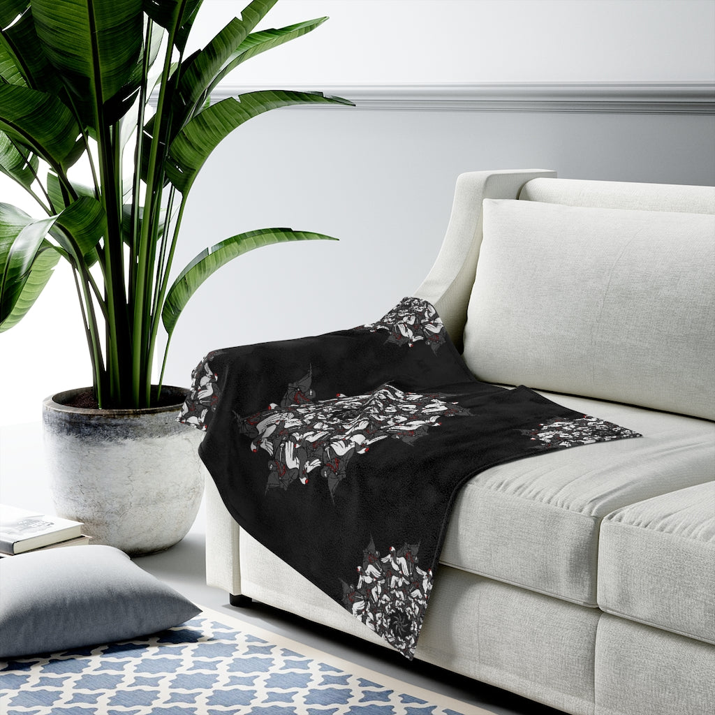 Phoenix Flight Velveteen Plush Blanket