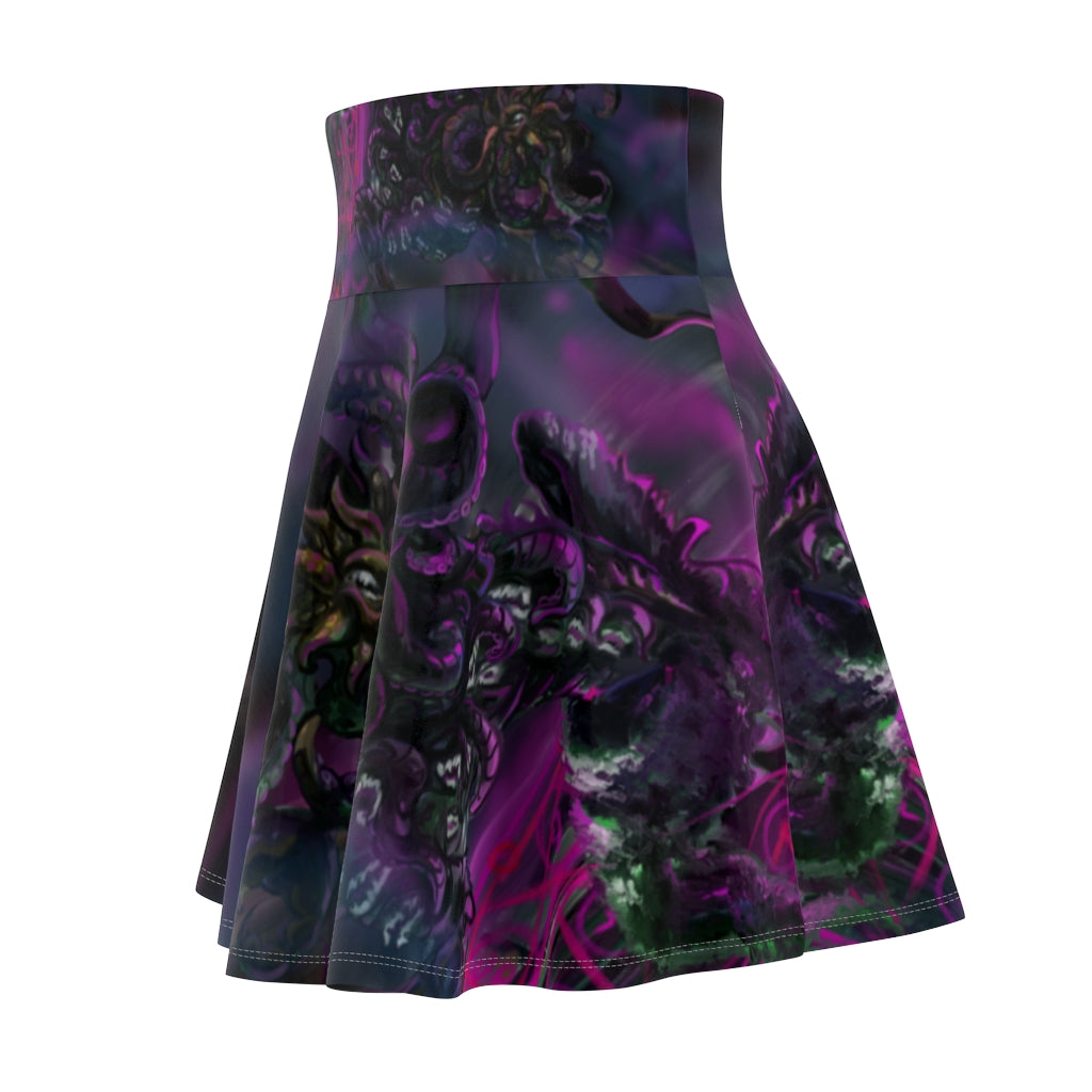 Lovecraft Punk Hound Skater Skirt
