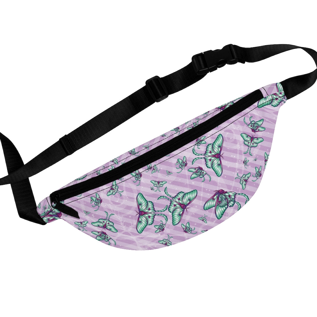 Lavender Luna Moth Fanny Pack