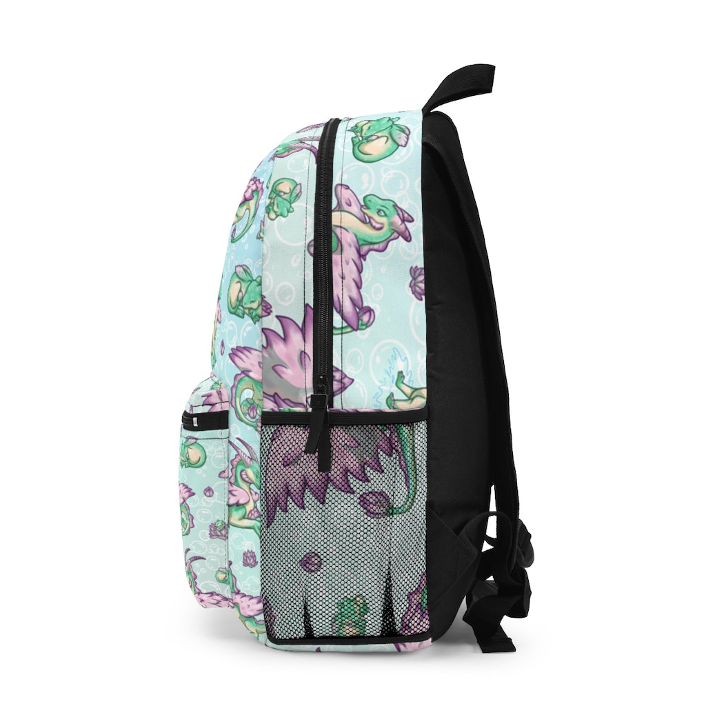 Personalized Lolipond Pastel Rainbow Bubbles Backpack
