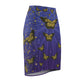 Gold Glitter Butterfly on Midnight Pencil Skirt