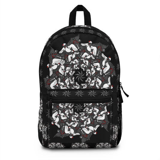 Ninja Crane Shuriken Tessellation Pattern Backpack