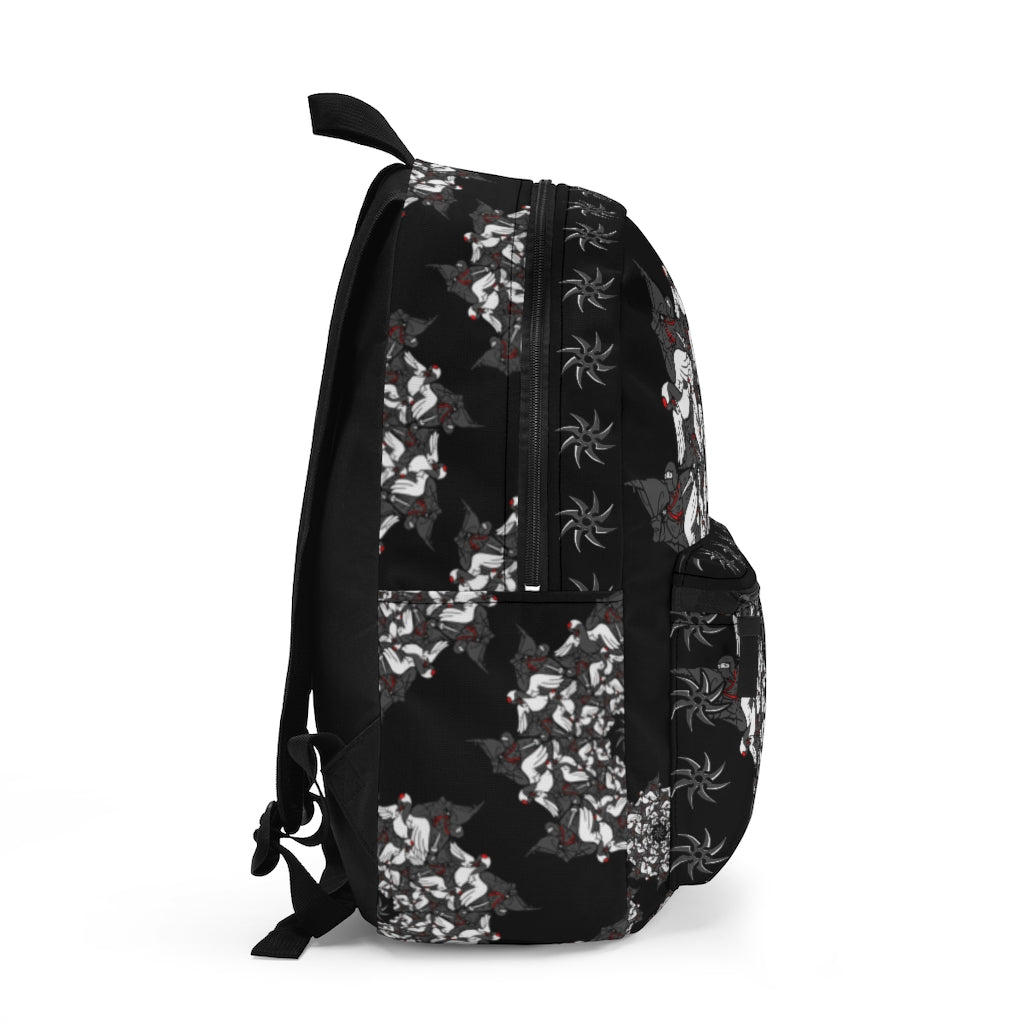 Ninja Crane Shuriken Tessellation Pattern Backpack