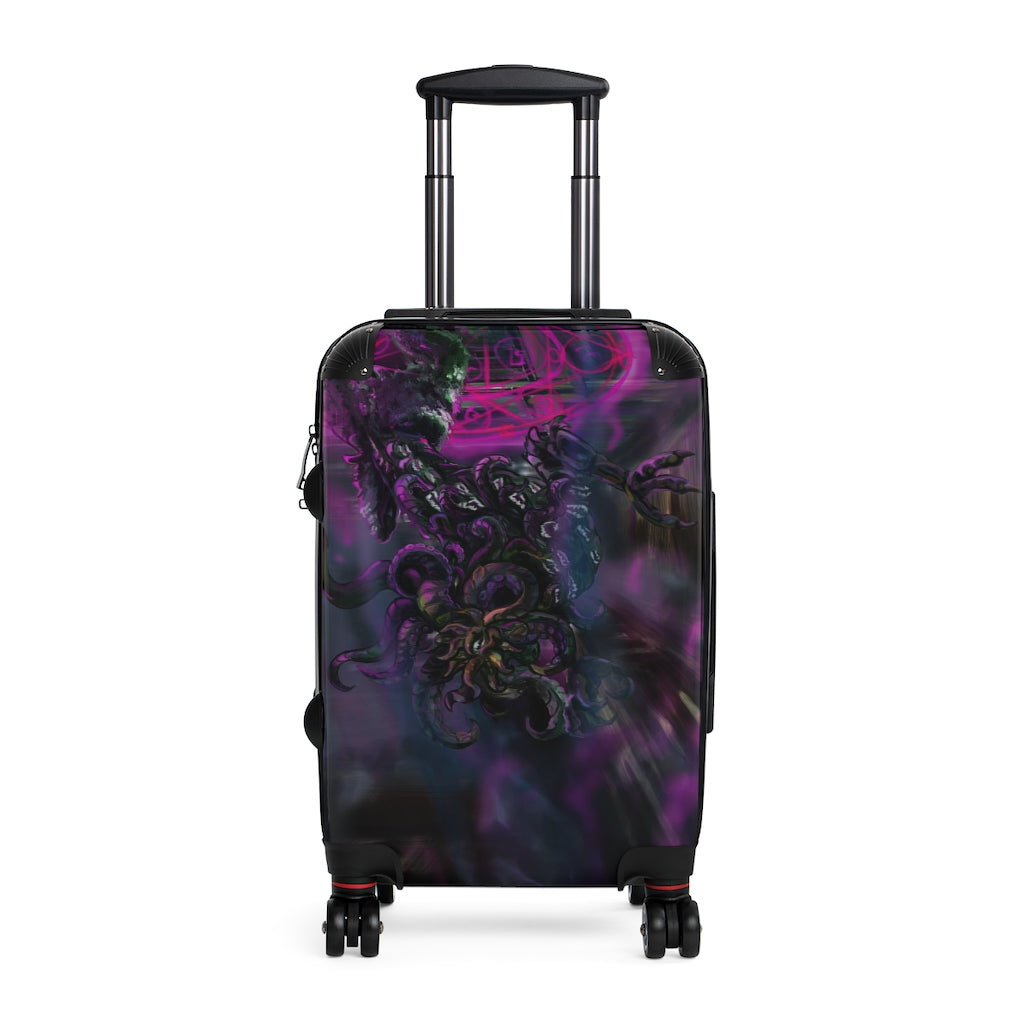 Lovecraft inspired Cthulhu Hound Suitcase Carry On Luggage | Cthulhu | Punk | Dark Horror | Eldritch | Cornerhound | Alien | Monster |