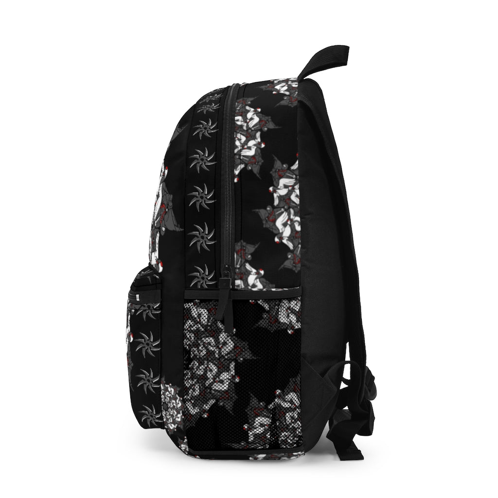 Ninja Crane Shuriken Tessellation Pattern Backpack